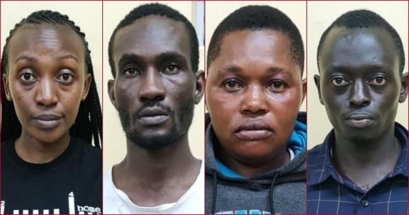 The DCI busted the suspects with stolen phones ready to be consigned to Uganda.